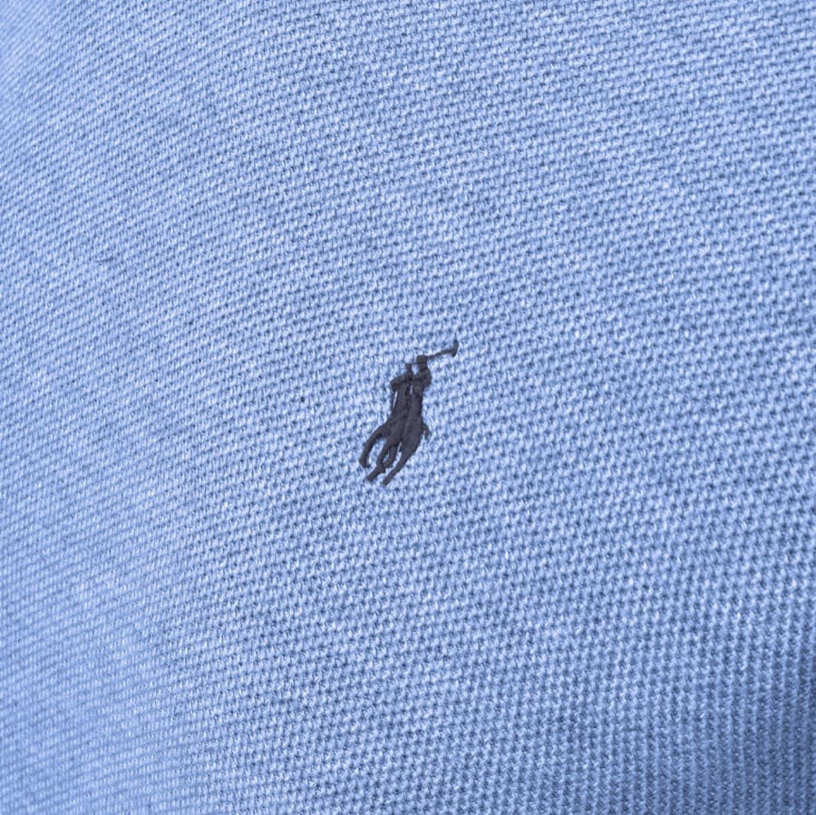 Alternative Image for ProductRalph Lauren Crew Neck Waffle Knit Jumper Blue3